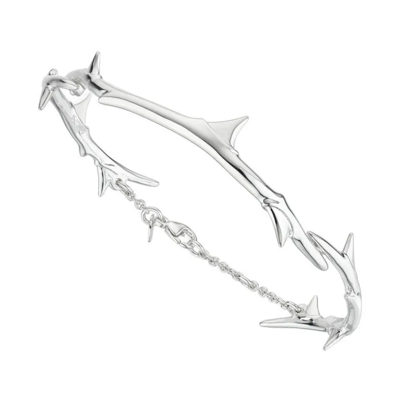 Shaun Leane Rose Thorn Sterling Silver Linked Bracelet sold by C.W. Sellors