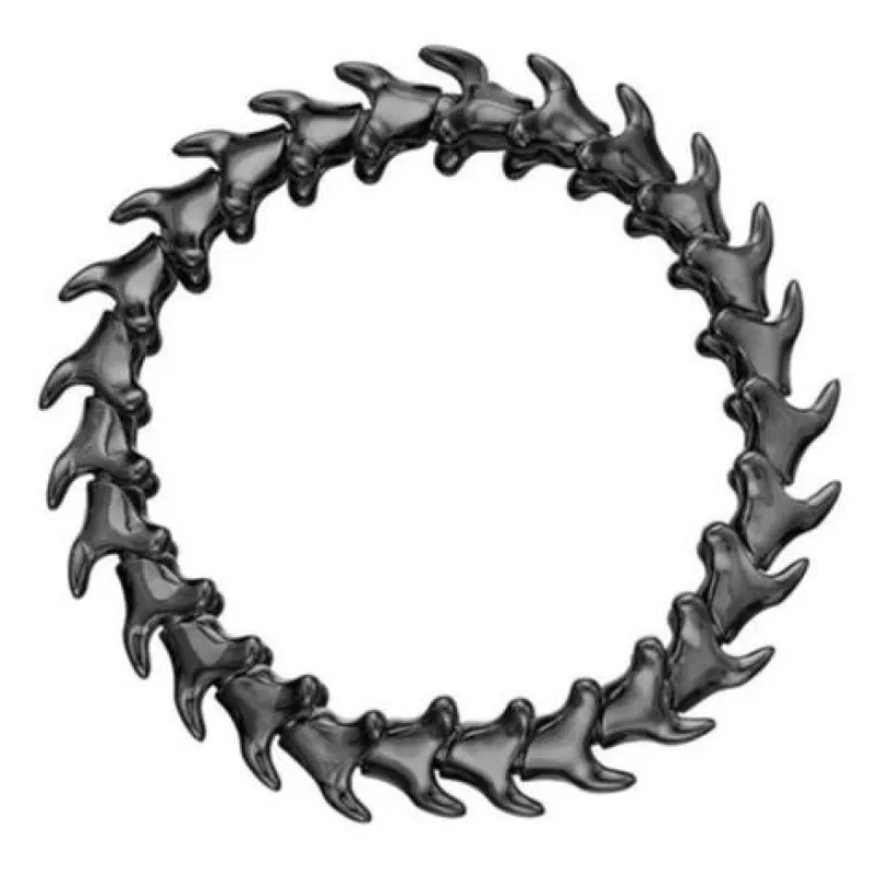 Shaun Leane Serpent Trace Sterling Silver Black Rhodium Wide Bracelet sold by C.W. Sellors