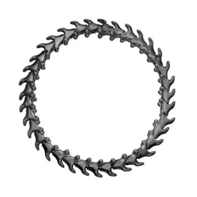 Shaun Leane Serpent Trace Sterling Silver Black Rhodium Slim Bracelet sold by C.W. Sellors