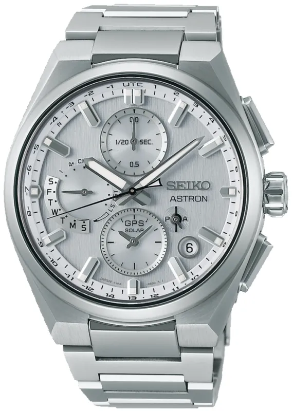 Seiko Astron GPS Solar Dual Time Chronograph Watch sold by C.W. Sellors
