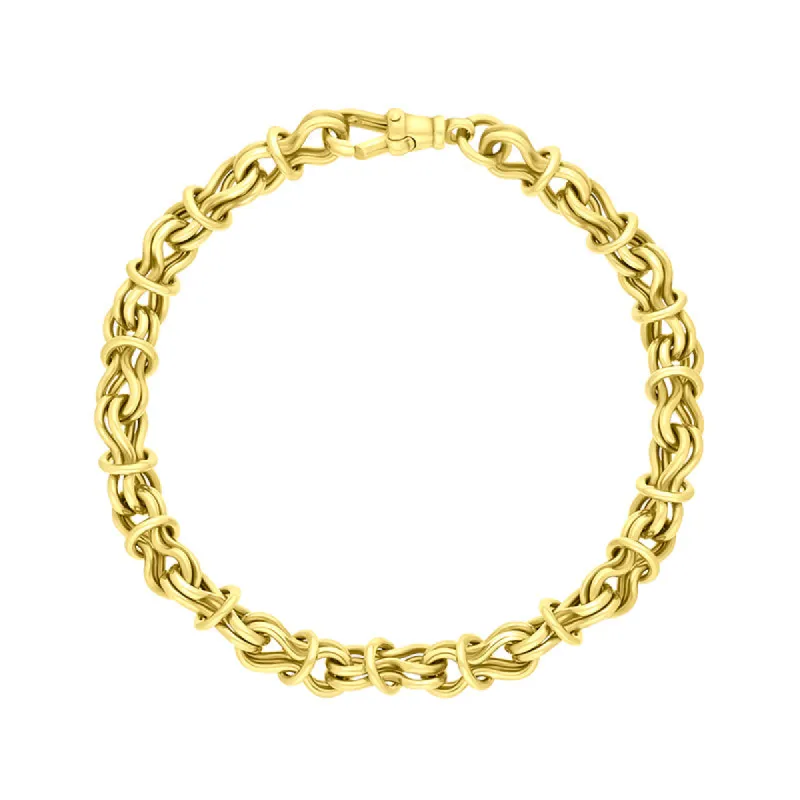 18ct Yellow Gold Multi Link Handmade Bracelet sold by C.W. Sellors