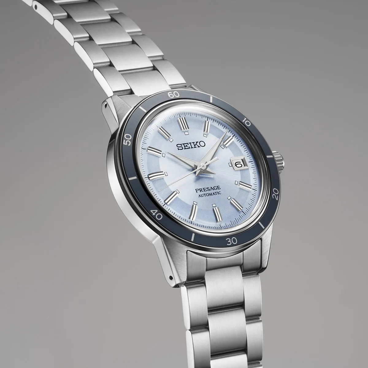Seiko Presage Style 60s Retro Blue Limited Edition sold by C.W. Sellors product image thumbnail 3