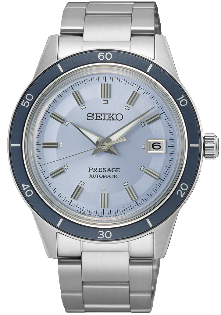 Seiko Presage Style 60s Retro Blue Limited Edition sold by C.W. Sellors