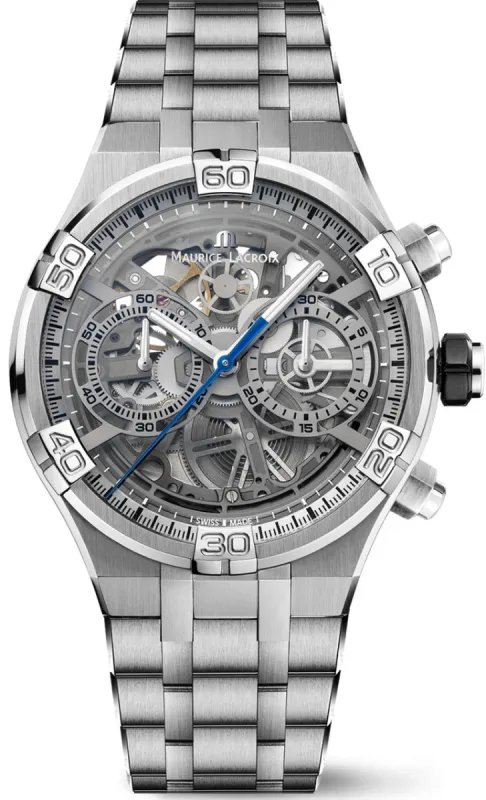 Maurice Lacroix Aikon Chronograph Skeleton 44mm Watch made by C.W. Sellors
