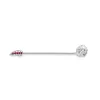 Faberge x Beetlejuice Beetlejuice 18ct White Gold Ruby Straight Headworm Collar Bar sold by C.W. Sellors