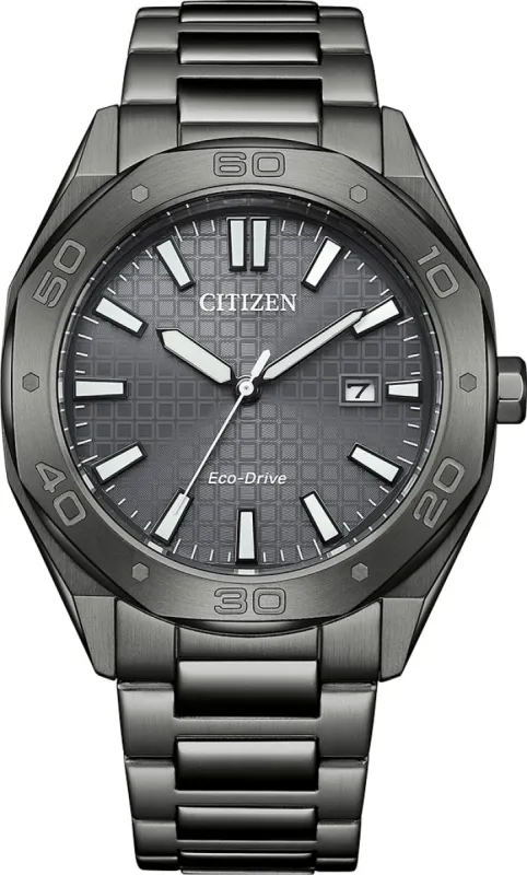 Citizen Eco Drive Sport Gunmetal Grey PVD Watch sold by C.W. Sellors