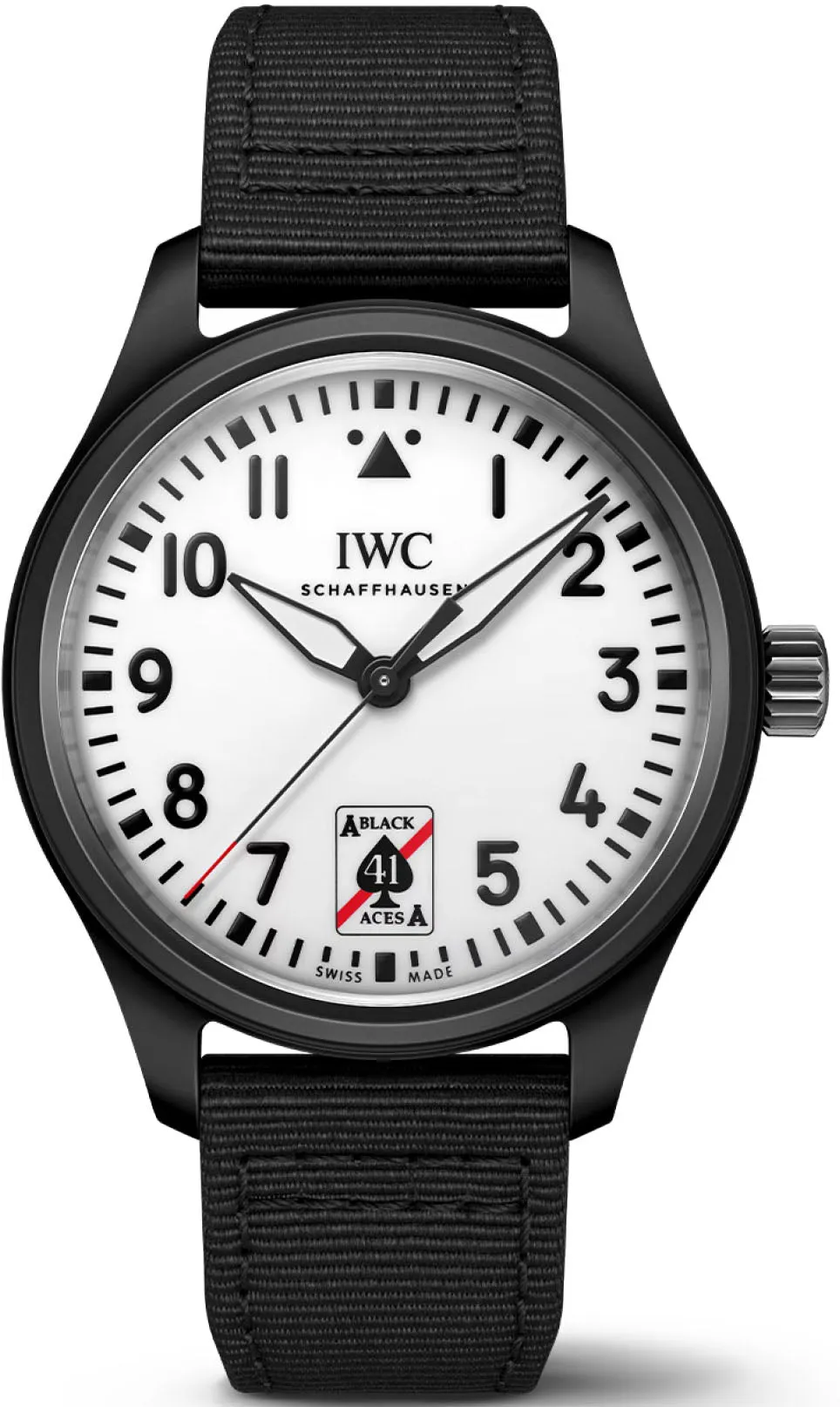IWC Pilots Automatic 41 Black Aces Watch sold by C.W. Sellors