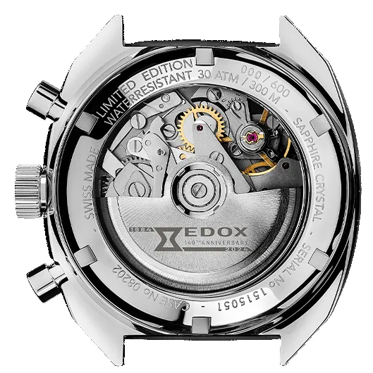 Edox Sportsman Chronographe Automatic Grey Limited Edition Watch sold by C.W. Sellors product image thumbnail 3