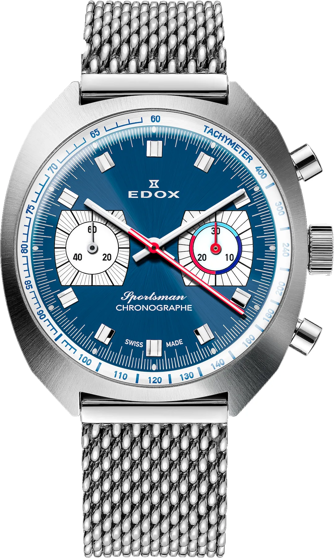 Edox Sportsman Chronographe Automatic Blue Limited Edition Watch sold by C.W. Sellors product image thumbnail 2