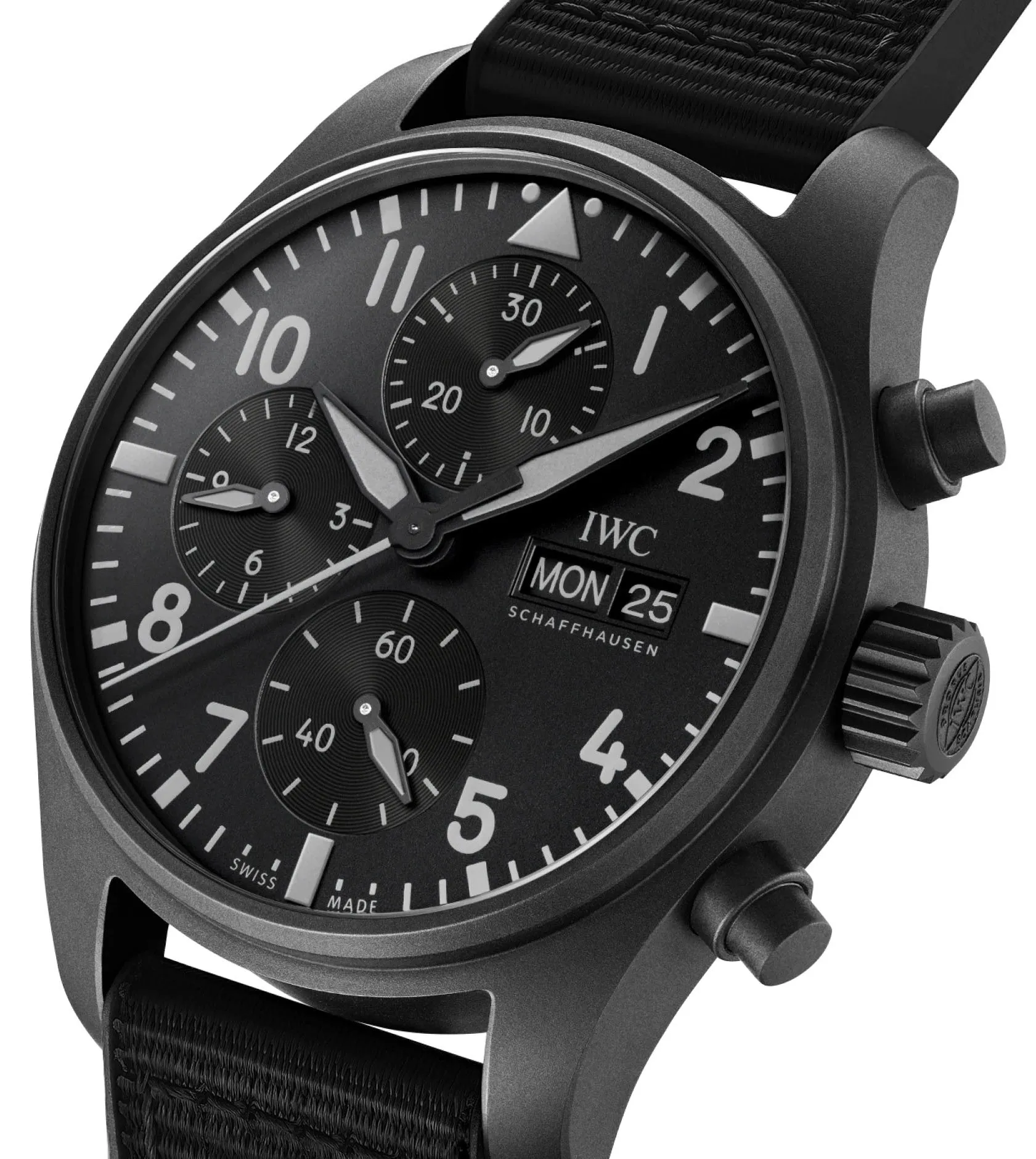 IWC Pilots Chronograph 41 Top Gun Ceratanium Watch sold by C.W. Sellors product image thumbnail 3