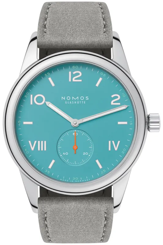 Nomos Glashutte Club Campus 38 Endless Blue Steel Back Watch sold by C.W. Sellors