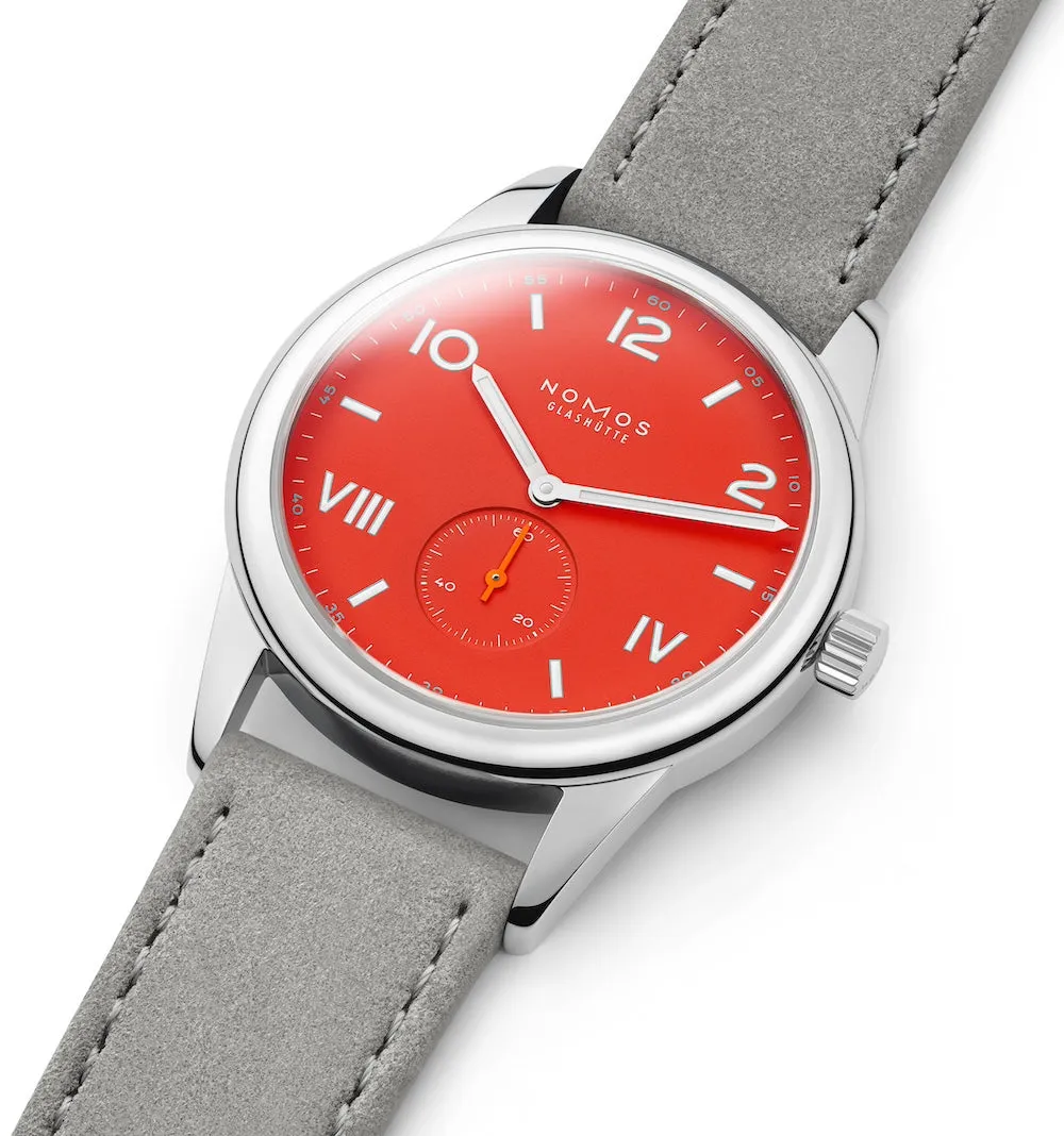 Nomos Glashutte Club Campus 38 Nonstop Red Sapphire Crystal Watch sold by C.W. Sellors product image thumbnail 2
