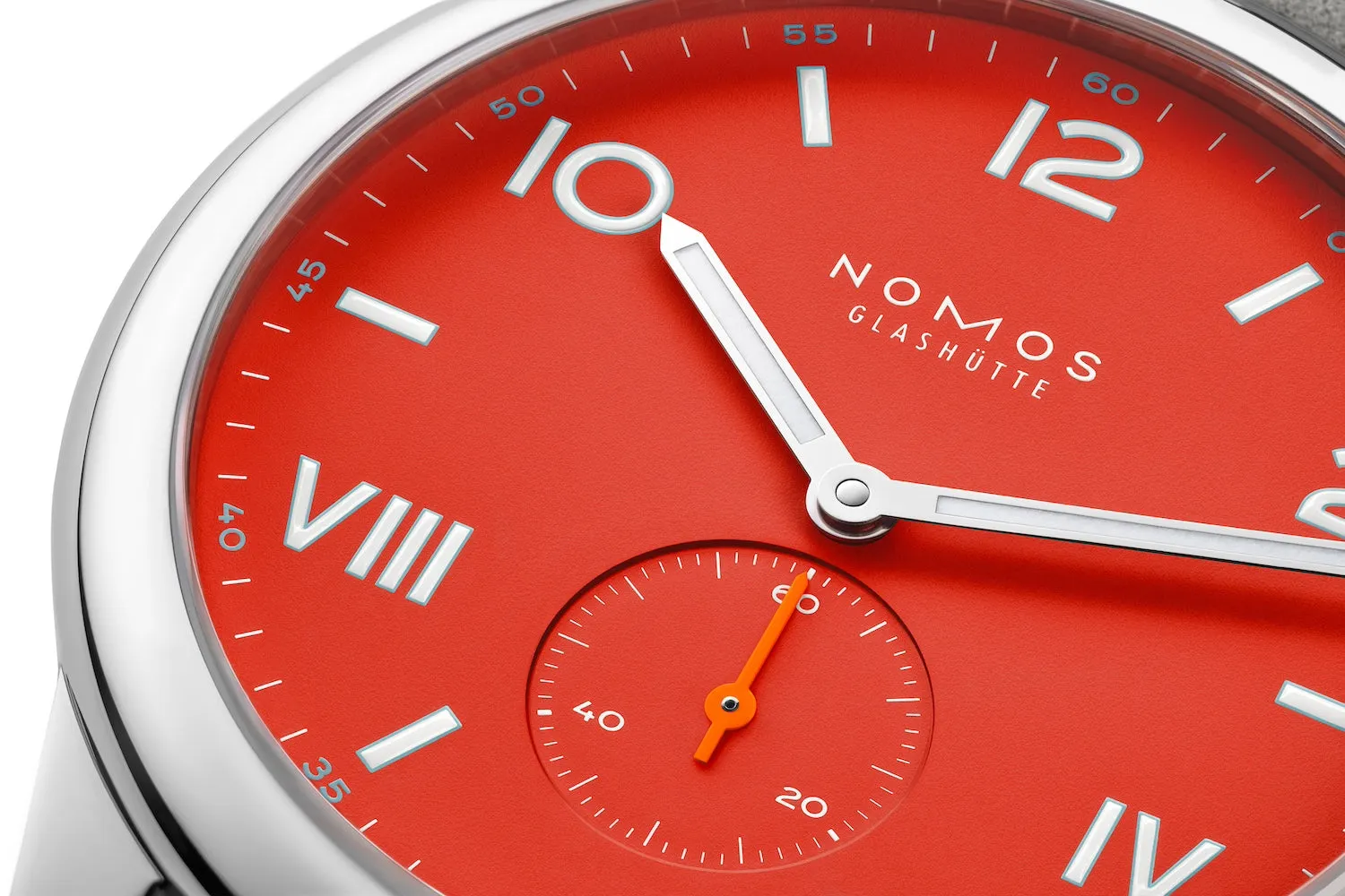 Nomos Glashutte Club Campus 38 Nonstop Red Sapphire Crystal Watch sold by C.W. Sellors product image thumbnail 3