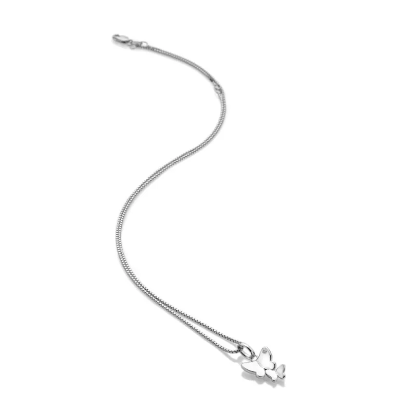 Hot Diamonds Flutter Sterling Silver Butterfly Statement Pendant sold by C.W. Sellors