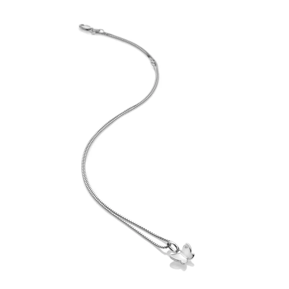 Hot Diamonds Flutter Sterling Silver Butterfly Pendant sold by C.W. Sellors