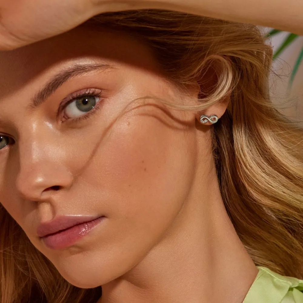 Hot Diamonds Much Loved Sterling Silver Infinity Stud Earrings sold by C.W. Sellors product image thumbnail 2