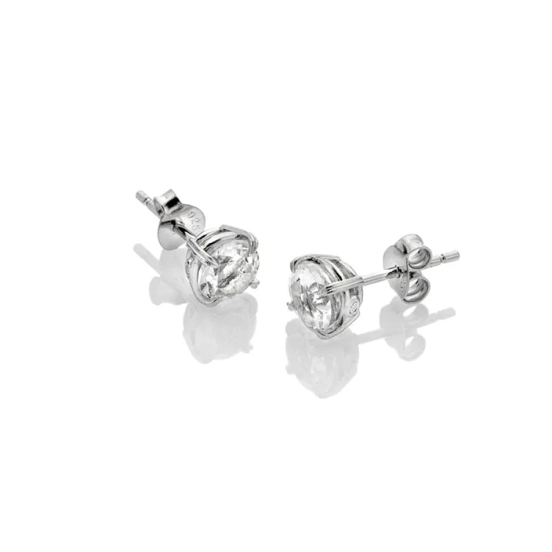 Hot Diamonds Tender Sterling Silver White Topaz Solitaire Stud Earrings sold by C.W. Sellors