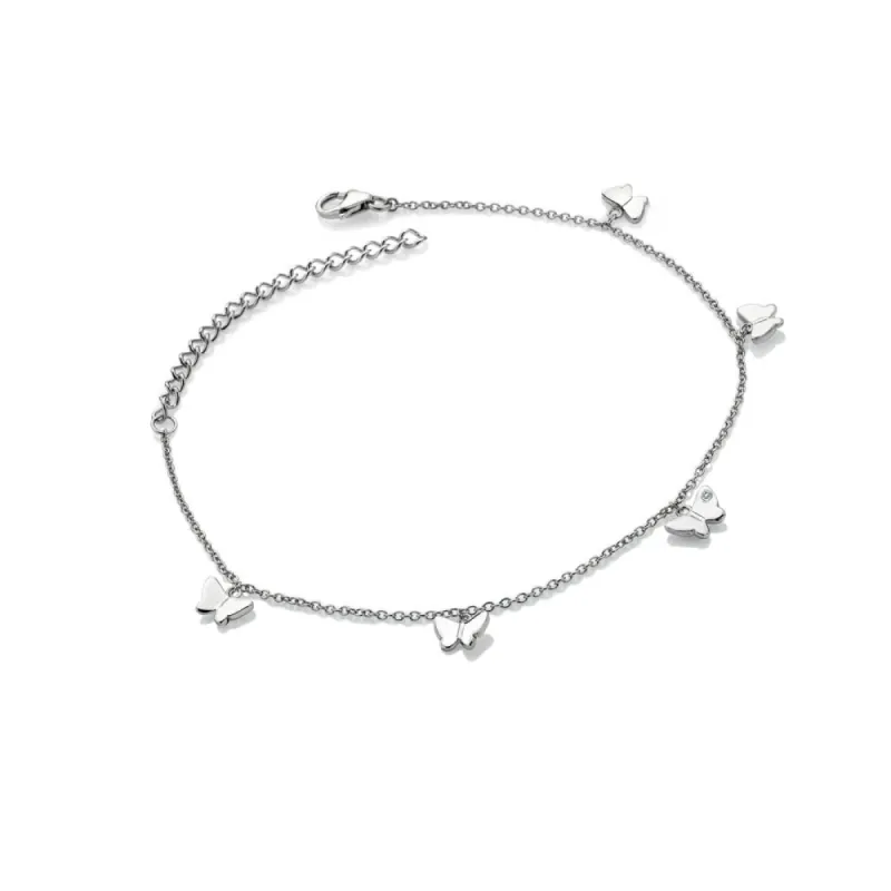 Hot Diamonds Flutter Sterling Silver Butterfly Bracelet sold by C.W. Sellors