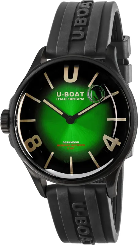 U-Boat Darkmoon 40mm Green PVD Soleil Watch made by U-Boat