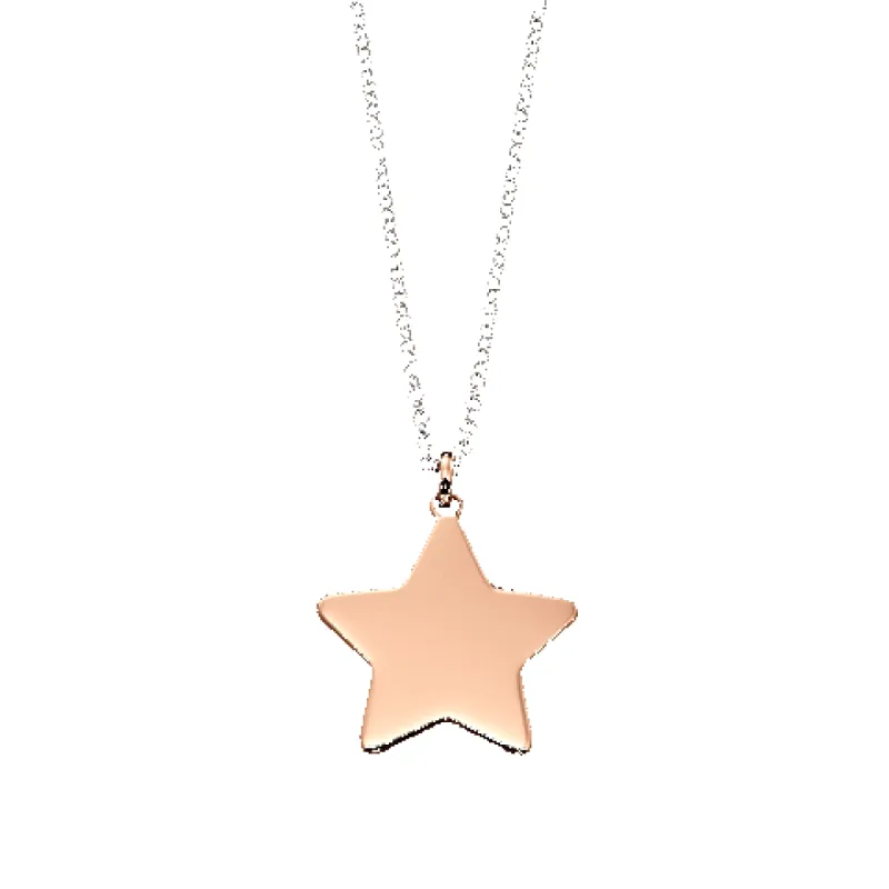 Little Star Tori Rose Gold Plated Sterling Silver Star Necklace D sold by C.W. Sellors