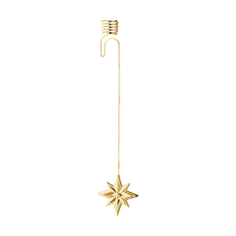 Georg Jensen Christmas Collection 2024 18ct Yellow Gold Plated Star Candleholder sold by C.W. Sellors