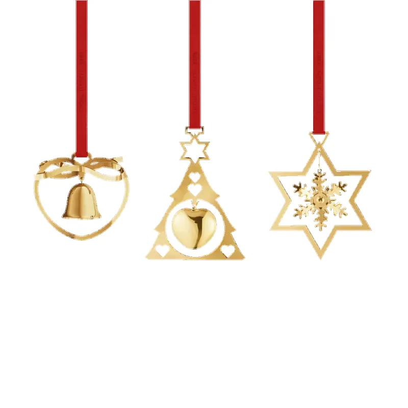Georg Jensen Christmas Collection 2024 18ct Yellow Gold Plated Minature Mobile Set sold by C.W. Sellors