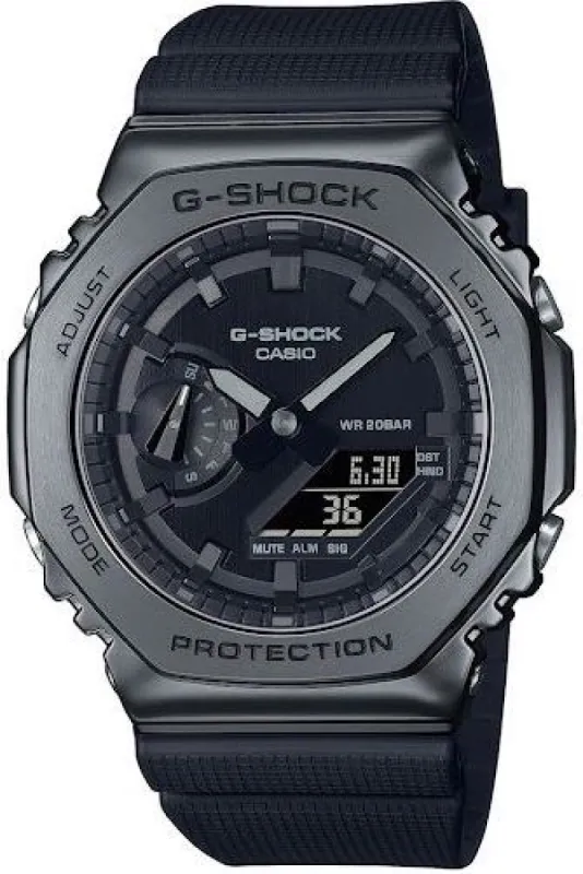 G-Shock 2100 Metal Covered Black All Black Watch sold by C.W. Sellors