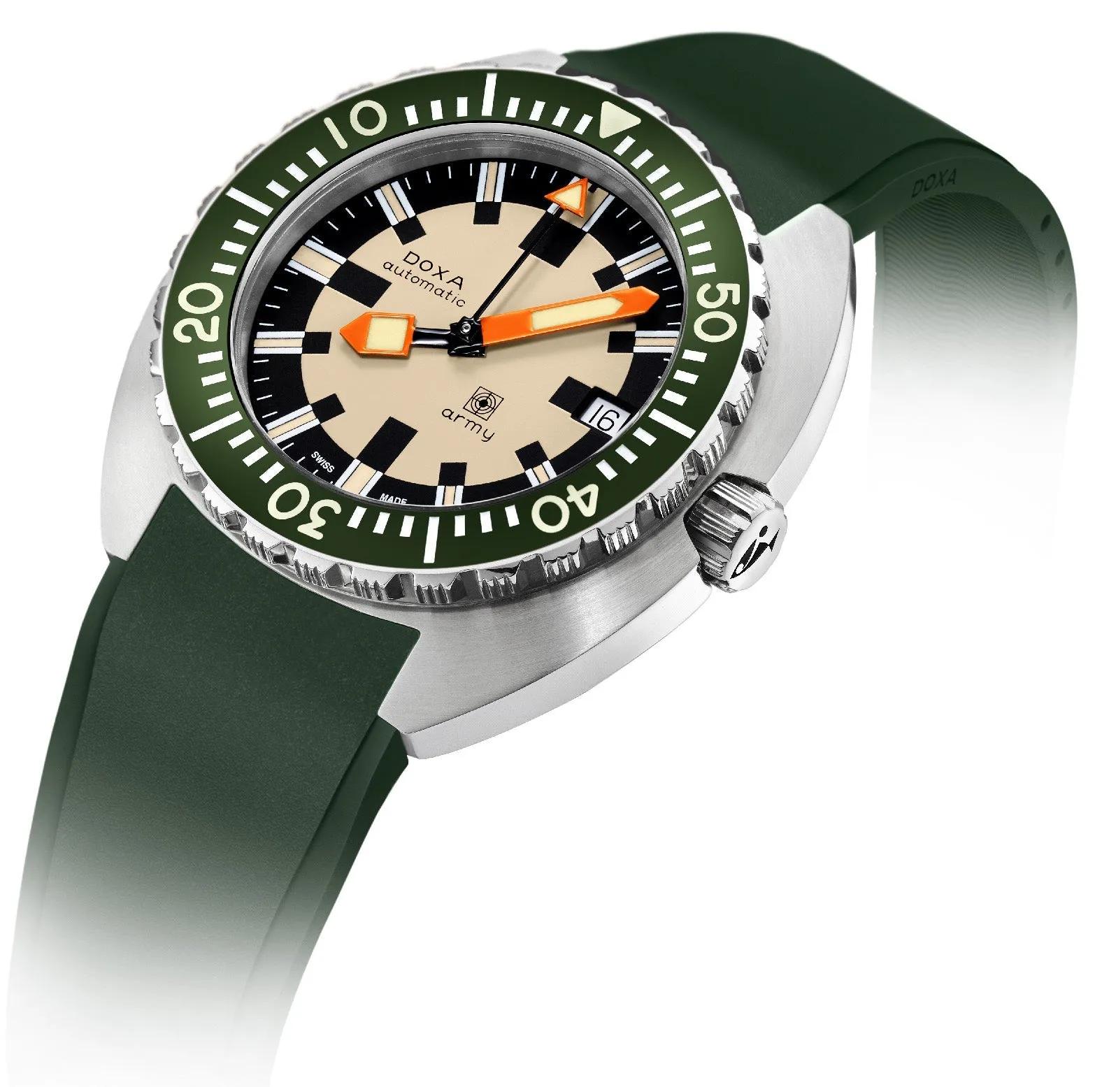 Doxa Dive Army Rubber Watch sold by C.W. Sellors product image thumbnail 2