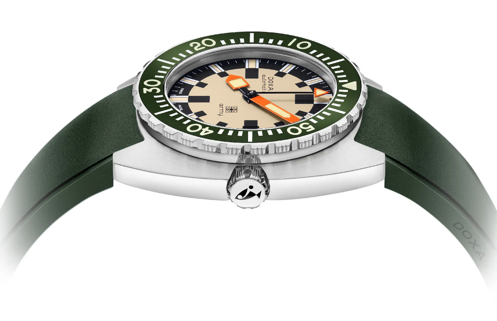 Doxa Dive Army Rubber Watch sold by C.W. Sellors product image thumbnail 3