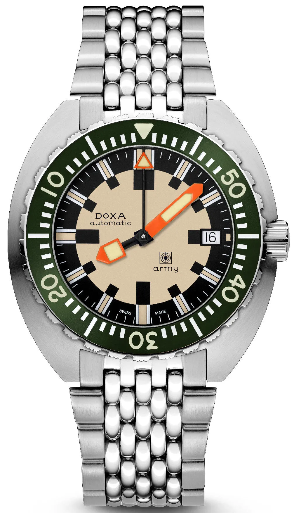 Doxa Dive Army Bracelet Watch sold by C.W. Sellors