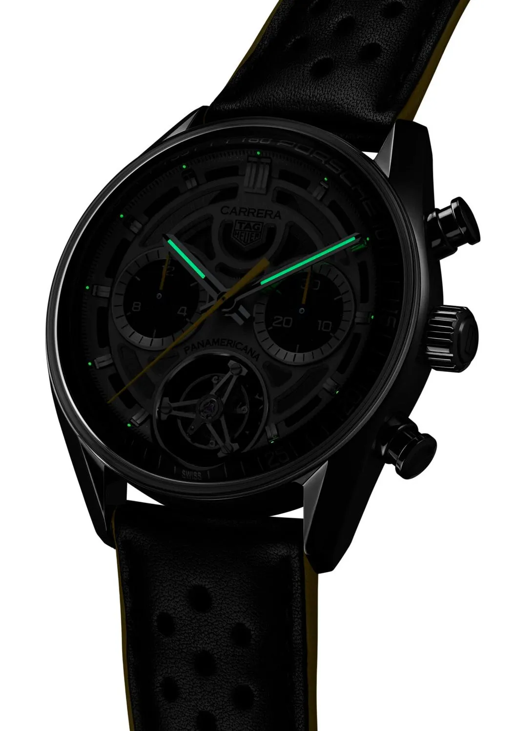 TAG Heuer Carrera Chronograph Tourbilxon x Porsche Panamericana Limited Edition Watch sold by C.W. Sellors product image thumbnail 5