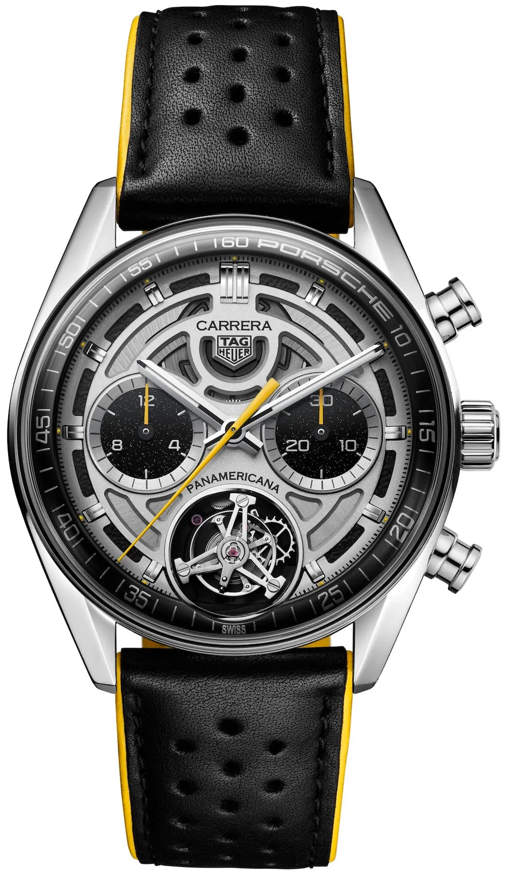 TAG Heuer Carrera Chronograph Tourbilxon x Porsche Panamericana Limited Edition Watch sold by C.W. Sellors
