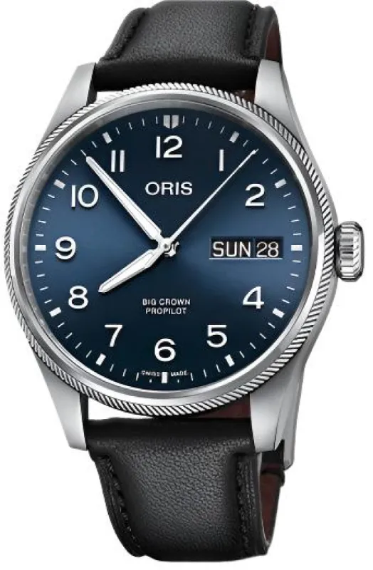 Oris Big Crown ProPilot Big Day Date Leather Watch sold by C.W. Sellors