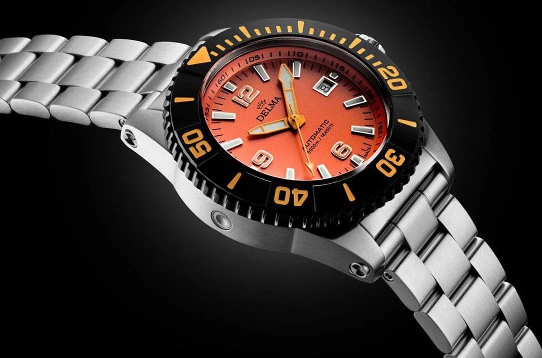 Delma Blue Shark IV Orange Limited Edition Watch sold by C.W. Sellors product image thumbnail 3