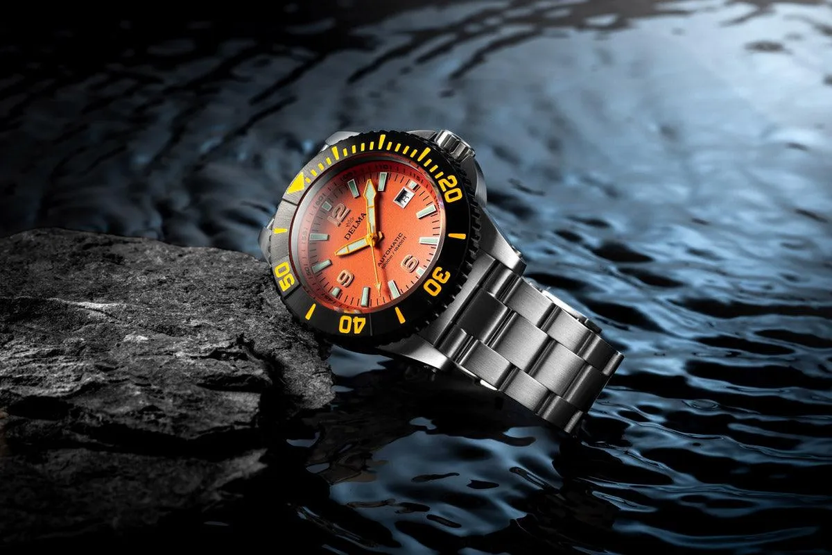 Delma Blue Shark IV Orange Limited Edition Watch sold by C.W. Sellors product image thumbnail 5