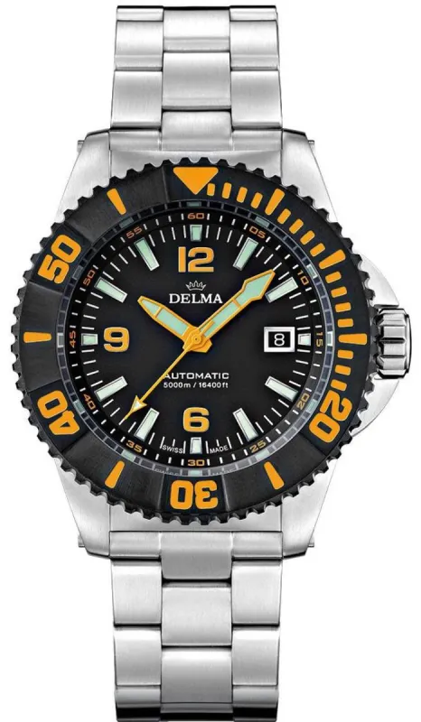 Delma Blue Shark IV Black Limited Edition Watch made by C.W. Sellors