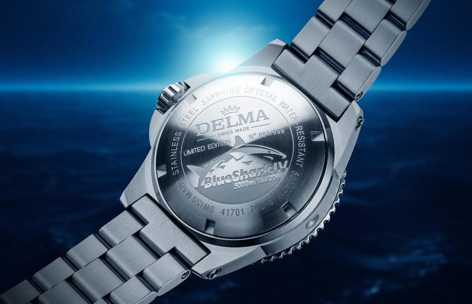 Delma Blue Shark IV Blue Limited Edition Watch sold by C.W. Sellors product image thumbnail 5