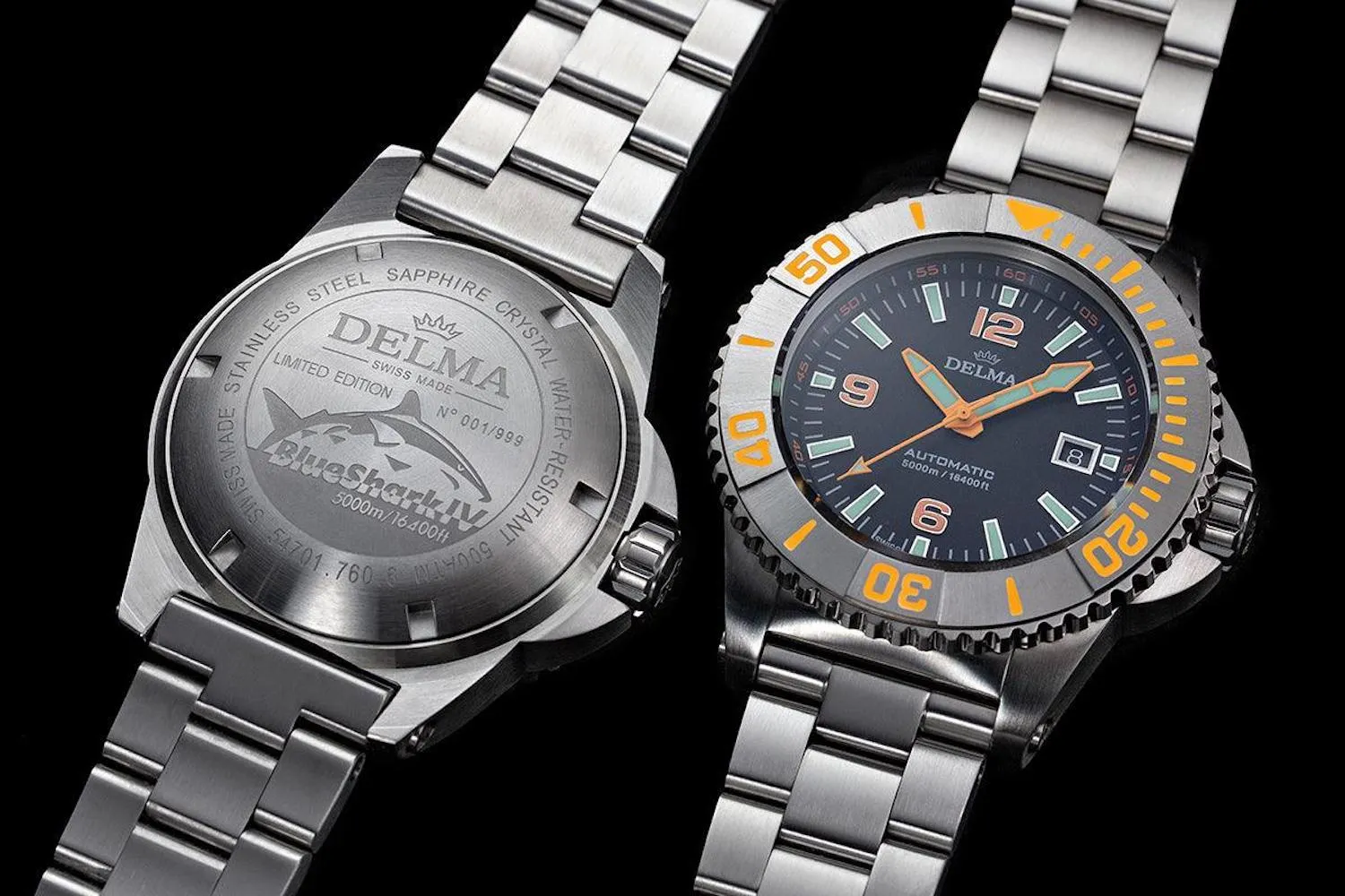 Delma Blue Shark IV Black Limited Edition Watch sold by C.W. Sellors product image thumbnail 3