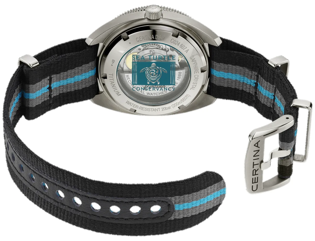 Certina DS-2 Turning Turtle Conservancy Special Edition sold by C.W. Sellors product image thumbnail 3