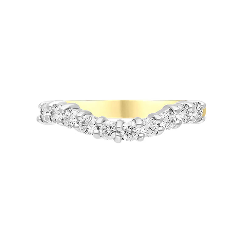 18ct Yellow Gold 0.43ct Diamond U Shape Half Eternity Ring sold by C.W. Sellors product image thumbnail 2