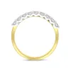 18ct Yellow Gold 0.50ct Diamond Nine Stone Half Eternity Ring sold by C.W. Sellors