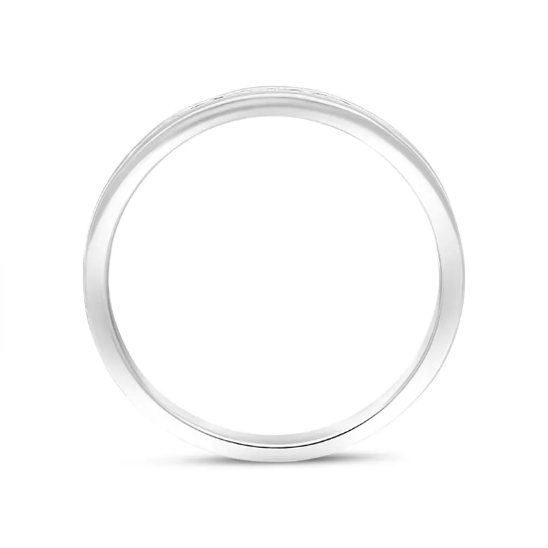 18ct White Gold 0.14ct Diamond Channel Set Half Eternity Ring sold by C.W. Sellors product image thumbnail 3