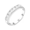 18ct White Gold 0.45ct Diamond Channel Set Half Eternity Ring sold by C.W. Sellors