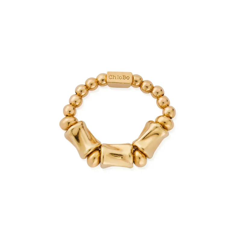 Chlobo Gold Plated Chunky Twist Ring sold by C.W. Sellors