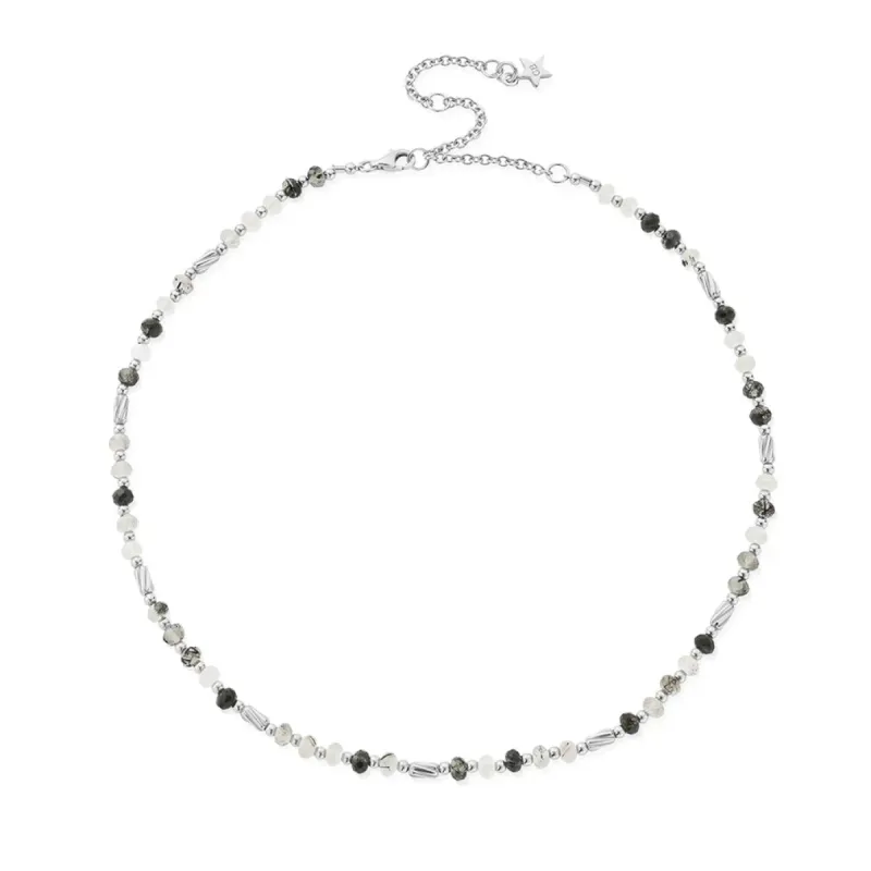 Chlobo Sterling Silver Aura Strengthening Black Rutilated Quartz Necklace sold by C.W. Sellors