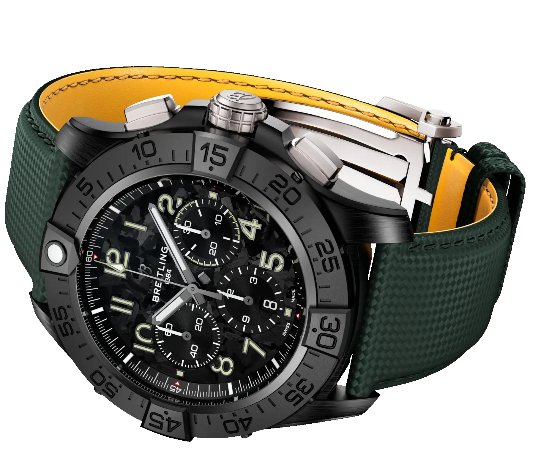 Breitling Super Avenger B01 Chronograph 46 Night Mission Watch sold by C.W. Sellors product image thumbnail 5
