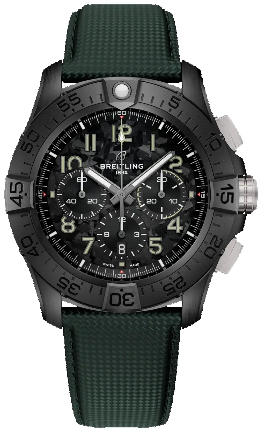 Breitling Super Avenger B01 Chronograph 46 Night Mission Watch sold by C.W. Sellors