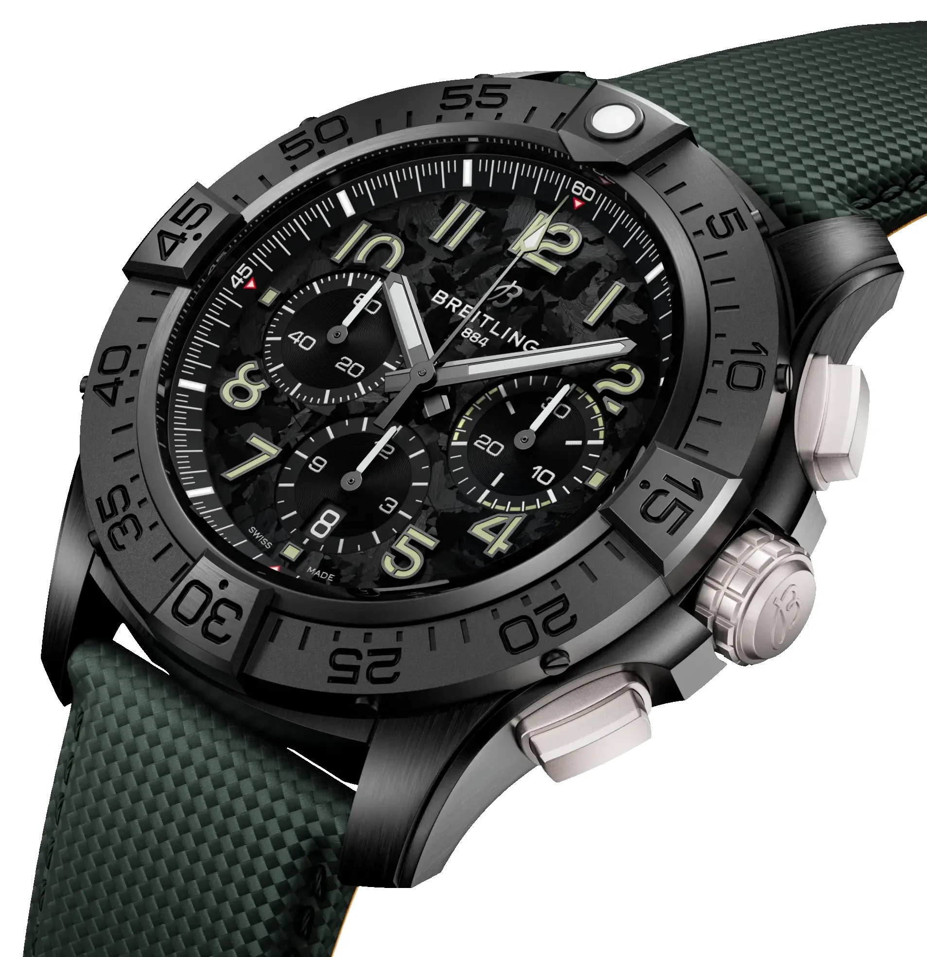 Breitling Super Avenger B01 Chronograph 46 Night Mission Watch sold by C.W. Sellors product image thumbnail 4