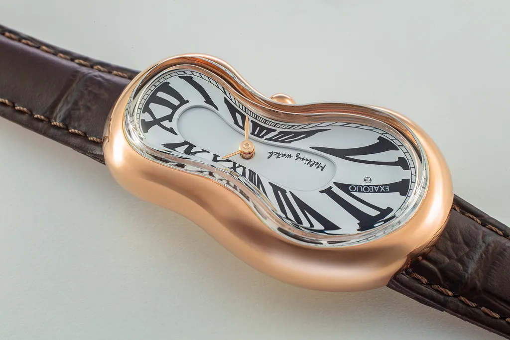 Exaequo Classic Melting Watch PVD Rose Gold White Dial Watch sold by C.W. Sellors product image thumbnail 2