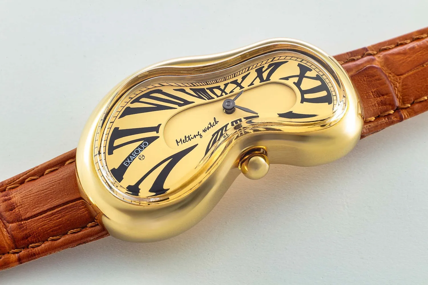 Exaequo Classic Melting Watch PVD Yellow Gold Gold Dial Watch sold by C.W. Sellors product image thumbnail 5